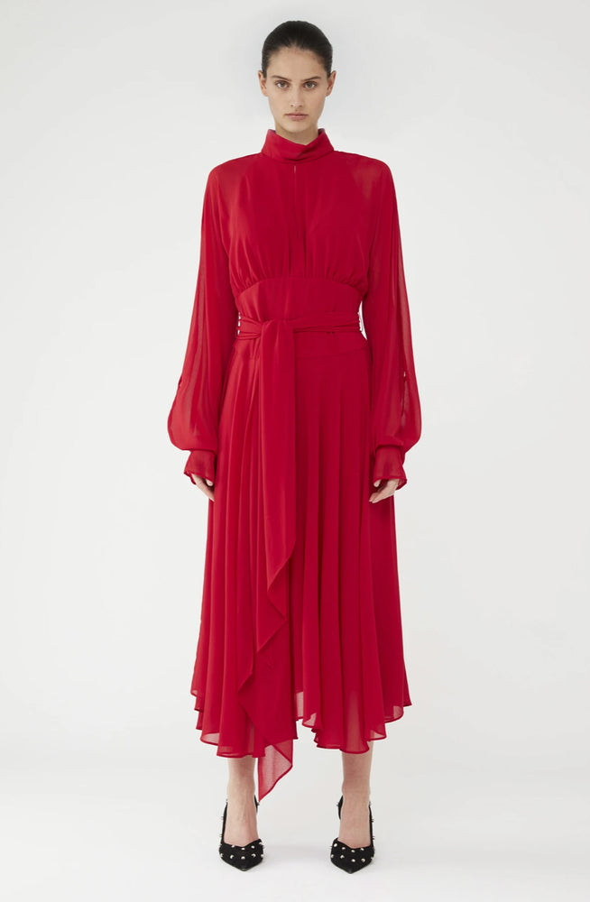 camilla and marc red dress CAMILLA AND MARC Lilo Maxi Slip Dress