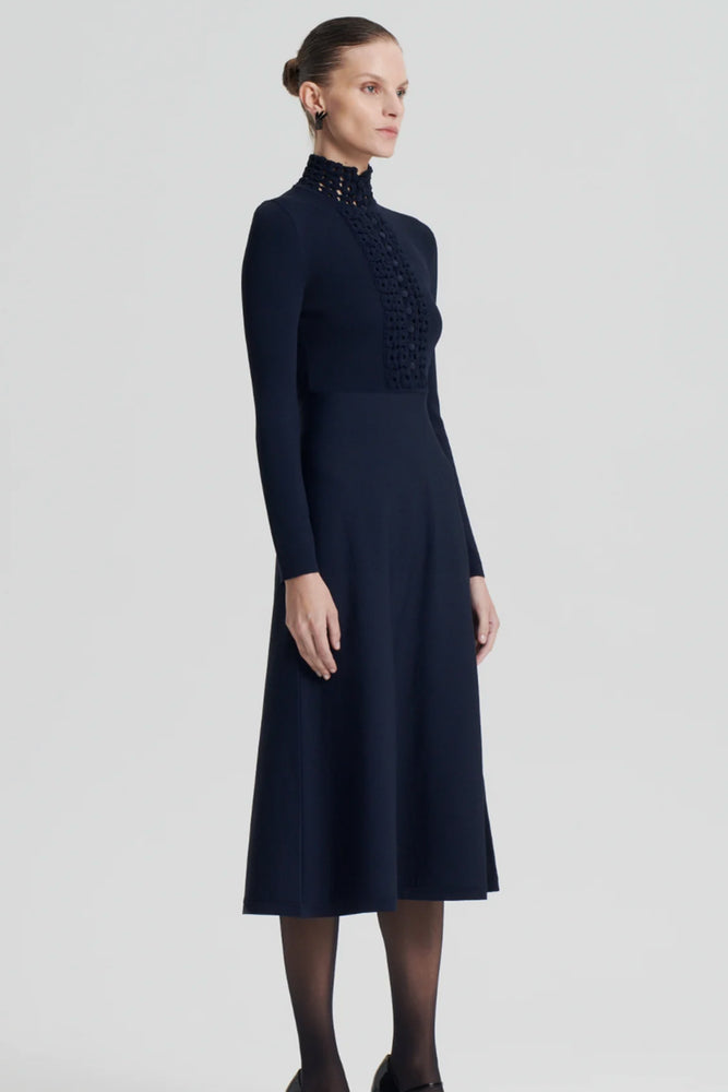 Crepe Knit Daisy Ls Dress by Scanlan Theodore for Hire High St. Hire Crepe Knit Daisy Ls Dress by Scanlan Theodore for Hire High St. Hire
